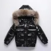 2023 Winter Coat White Duck Down Jacket For Boys Children's Clothes Thickened Outerwear Infant With Nature Fur 2 10y Parka Kids 231225