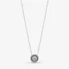 100% 925 Collier de collier de collier à collier de halo à argent sterling sterling