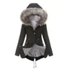 0C440M20 Женские траншеи Winter Winter Warm Women's в европейском стиле.