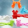 4 Stücke Schneeball Maker Clip Spielzeug Lustige Schneeball Formen Maker für Kinder Winter Outdoor Schneeball Kampf Spiele Kinder Schneeball Clip 231225