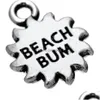 Charms Fashion Easy To Diy 30Pcs Sun With Beach Bum Mes Charm Jewelry Making Fit For Necklace Or Bracelet2401 Drop Delivery Findings Dhw1G