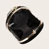 Sacs noirs velours rond sac d'embrayage mini-sac de soirée pour femmes sac à main de mariage sac à main