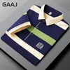 GAAJ Striped Polo Men Business Cotton Brand Poloshirt Summer Casual Shirts Classic Broidered Robe Tops Fashion Social Tees 231222