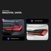 Montagem traseira do carro Breta traseira Freio reverso de estacionamento Luzes de corrida para BMW G12 7 Série Light LED Tail Light 16-18 730i 740i