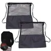 Einkaufstaschen 2pcs Speicherklapper Mesh Fußball Oxford Fabric Ball Bag Training Rugby Tragbarer Volleyball mit Schultergurt staubdicht