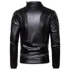 Women's Fur Faux Fur New Design Motorcycle Bomber Add Wool Leather Jacket Men Autumn Turn Down Fur Collar Removable Slim Fit Male Warm Pu Coats