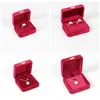 Jewelry Pouches Round Corner Gold Buckle Box Delicate Velvet Ring Necklace Bracelet Storage High-end Iron Packaging