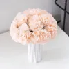 Fiori decorativi Bellissima peonia bouquet artificiale rosa Big Silk Bloom Fallo Flower Caseletavola per matrimoni decorazioni per il soggiorno camera da letto