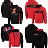 Moto racing team 2023 zíper completo hoodie preto motocross moletom com capuz masculino jaqueta motocicleta equitação quente à prova de vento