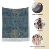 Scarves Women's Tassel Scarf Lotus Mandala Long Winter Fall Shawl And Wrap Pattern Bohemian Boho Daily Wear Cashmere