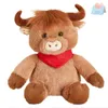 30cm Cow Soft Plush Toys Birthday Gift Cute Soft Sleeping Throw Pillows PP Cotton Stuffed Animals for Girls Kids Children 231225