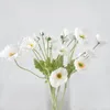 装飾的な花QSM 59cm長いステム人工ポピーフェイクプラスチックシルククロスアレンジメントホームルーム装飾花の花束