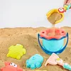 QWZ Baby Beach Toy Sandbox Zestaw Model Dzieci Zabracie narzędzie piasku Gra z siatki Gra letnia na świeżym powietrzu zabawki dla dzieci Prezenty 231225
