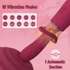 Vibrator Dildo Erwachsene Sexspielzeug - 2 in 1 Saugen -Vibratoren mit 10 Vibrationen G Spot Klitorisnippel Stimulator für Frau, Sexusche weibliche Spielzeug für Erwachsene für Frauen und Paare