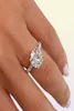 Fashion Silver Color Jewelry Design Simple Round Zircon Bridal Wedding Engagement Ring per Woman Rings9039218