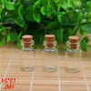 Vente chaude petite mini-bouteilles bouchées flacons de bouteille en verre transparent souhaitant une bouteille de bouteille de dérive avec bouchon 5 ml 1 ml 2 ml 3 ml 4ml 5ml 6 ml 7ml 10ml 15ml Qgxg