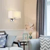 Wall Lamps Spotlight Fabric Lamp Iron Art Reading Light Bedroom Bedside Modern Chnadelier Torch Corridor LED Ceiling Lantern
