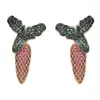 Серьги -герметики Bilincolor Light Luxury Cartosed Crafure Circon Jewelry для женщин или рождественского подарка для женщин или девочек