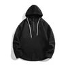 Men's Hoodies Designer Spring Zip Pullover Solid Jacquard Casual Capeled Fashion Opeversized For Men Black White White