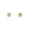 Tiny Smal Sunburst Stud Earring Pure 925 Silver Sterling Minimal Bijoux Donny Drelicate Pave CZ Tiny Star Multi Piercing Earring310y