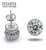 Yhamni New Arrival Sell Super Shiny Diamond 925 Sterling Silver Ladies Stud Crown Earrings Jewelry Whole E1007271334