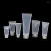 Garrafas de armazenamento 5pcs vazio de batom de batom lip squeeze squeeze clear plástico brilho recipiente recarregável 10ml 15ml 30/50m