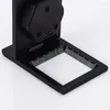 Ficklampor facklor 9005d 10x metallskrivbord 2 LED -förstoringsgäst Optisk lins svart vikbar tryckduk förstoringsglas m/ skala pekare loupe