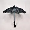 Regenschirme schwarzes Hochzeitskleid für Frauen POFORY Studio Prop Exquisite Regenschirmparty Requisiten Eisendekoration Braut