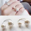 Nowe przybysze modne damskie pierścionkowe zespoły uliczne akcesoria imitacja Pearl Rozmiar Regulowany pierścień otwierający kobiety Jewelr222l