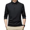 Men's Polos Mens Slim Fit Dress Shirt Blouse Business Formal Tops With Button Collar Long Sleeve T Wine Red/Dark Green