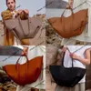Designer bag Women's shoulder shopping handbag Polemme Pleated Paris Tote Bag for Women's Big French Brands and Small Design Genuine Leather Shopping