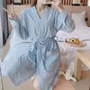 Vêtements de nuit pour femmes peignoir pour femmes à manches longues kimono robe de mariée robe de chambre de chambre de chambre d'honneur robes de demoiselle d'honneur peignoir pyjamas