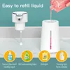 Distributeur de savon automatique sans contact USB C chargeant le désinfectant mural de machine de gel de mousse intelligente 400ML pour la salle de bain 231225