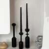 Titulares de vela de madeira para decoração de decoração de aniversário Candelabra Stand Stick Setent