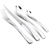 JANKNG 24-Pcs Black Dinnerware 1810 Stainless Steel Flatware Set Steak Knife Fork Spoon Teaspoon Cutlery Set Food Tableware 231222