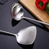 Cookware Sets Colander Wooden Handle Durable Save Time Not Easy To Rust Sturdy Kitchen Bar Supplies Stainless Steel Spoon Extended