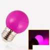 Dekoracja imprezy Colorf Dekoracja E27 B22 3W 220V Czerwony niebieski zielony zielony biały żółty ciepło RGB Blubs Energy Energy LED Golf Ball Light Globe Dhrbl