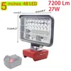 Work light LED outdoor engineering lighting suitable for Milwaukee lithium battery M18 dual USB fast charging
