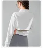 Al Yoga Jacke Sportmantel Frauen enge Yoga-Kleidung schnell trocknend langärmelig Top Reißverschluss Cardigan Fitness YC248
