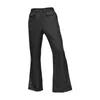 Men's Pants Flared Hem Performance Sequined Clothes Retro Shiny Sequin Glossy Lapel For Party Entertainers