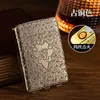 New Engraved USB Rechargeable Cigarette Case Shelby Same Style Metal Pocket Cigarette Case Cigarette Storage Box Men's Gift Tool