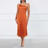 Casual Dresses Europe And The United States Elegant For Women 2023 One Shoulder Sexy Dress Formal Occasion Woman Clothing