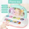 Kids Electronic Piano Toy Children Cartoon Light Up Piano Musical Instrument Toys Electronic Keyboard Piano For Kids Music Toys 231225