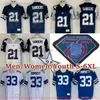 Personnalisé S-6XL Throwback 1960-1999 Football 22 Emmitt Smith Jersey Stitch 12 Roger Staubach 21 Deion Sanders 8 Troy Aikman 33 Tony Dorsett 88 Michael Irvin Charles Haley