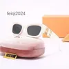 Designer Sunglasses 2024 New SMU09WS Mirror Leg Miu Letter MiU11WS Decorated Face Shape