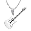 Colliers pendants Kurshuni Collier de guitare tendance 24inch Chaîne en acier inoxydable Musique punk rock Fine Bijoux de fête Année Gift pour MA260R