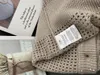 Tricots féminins 2023 Light Luxury Sequin Embellifhed Hollow Design Single-Basted Tritt Cardigan For Women