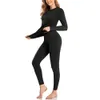 Winter Thermal Underwear Set for Women Long Johns Slim Body and High Elasticity Cold Weather Pajamas Top Bottom Ladies Suit 231225