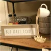 Dekorativa föremål Figurer som flyter spill Coffee Cup Scpture Kitchen Decoration Magic Hälla Splash Creative Desktop Decor Hom DH6OQ