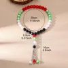 Strand Islamic Musulmano portatile Rosario Bracciale 33 perle di dito di preghiera 10 mm colorate a catena acrilica gioielli religiosi per donne uomini